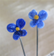 26. To små violer - blå nuancer